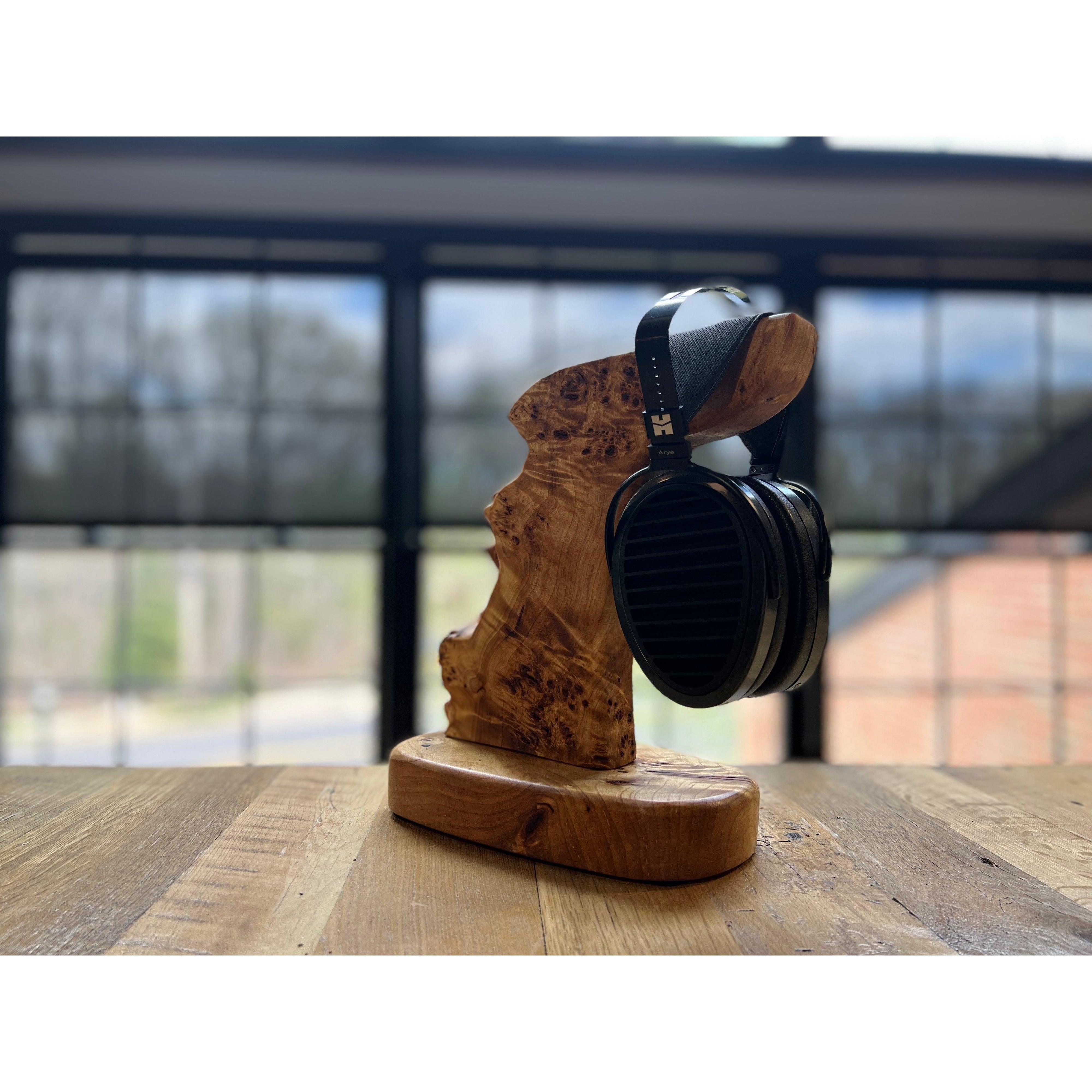 Handmade Wooden Headphone Stand Bloom Audio