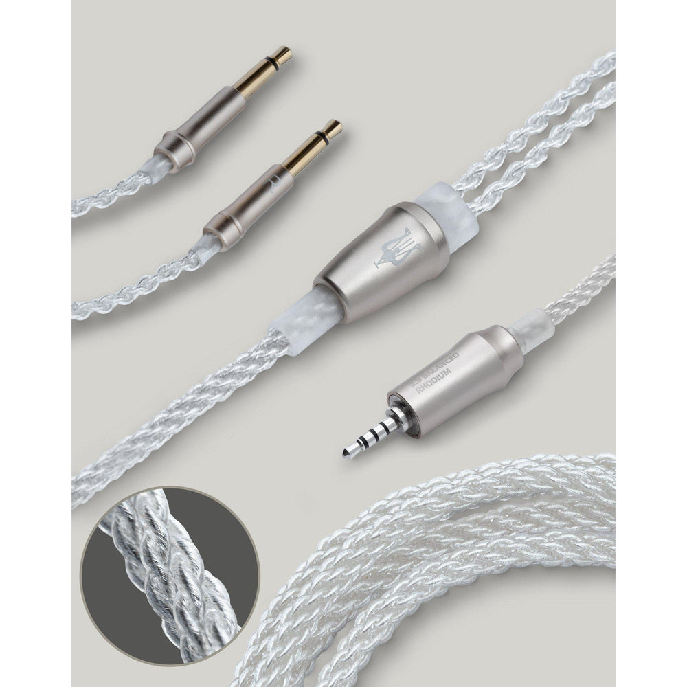 Meze Audio 99 Series Silver Plated Upgrade Cable | 3.5 Mono Plugs-Bloom Audio