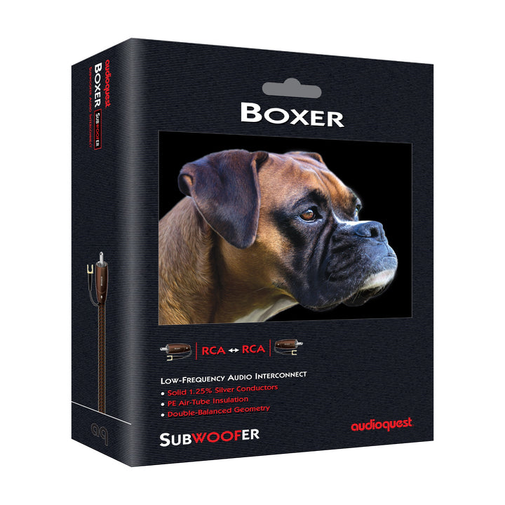 AudioQuest Boxer subwoofer cable retail package