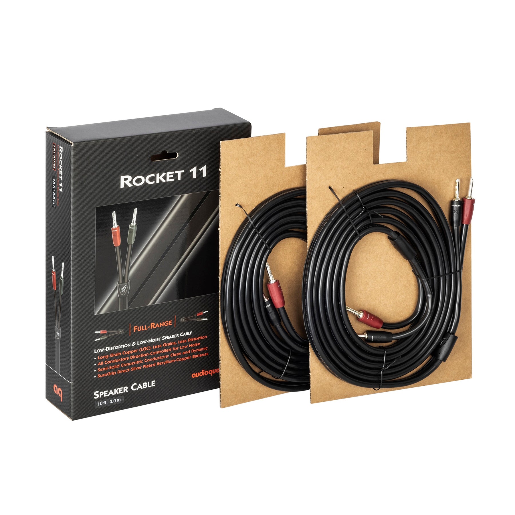 AudioQuest Rocket 33?10?' Cable With Bananas オーディオケーブル