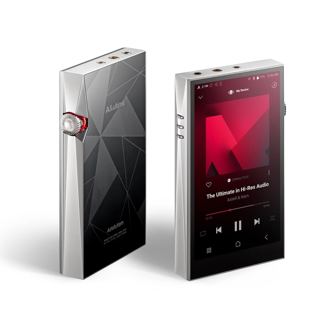 Astell&Kern SP3000 silver front and back