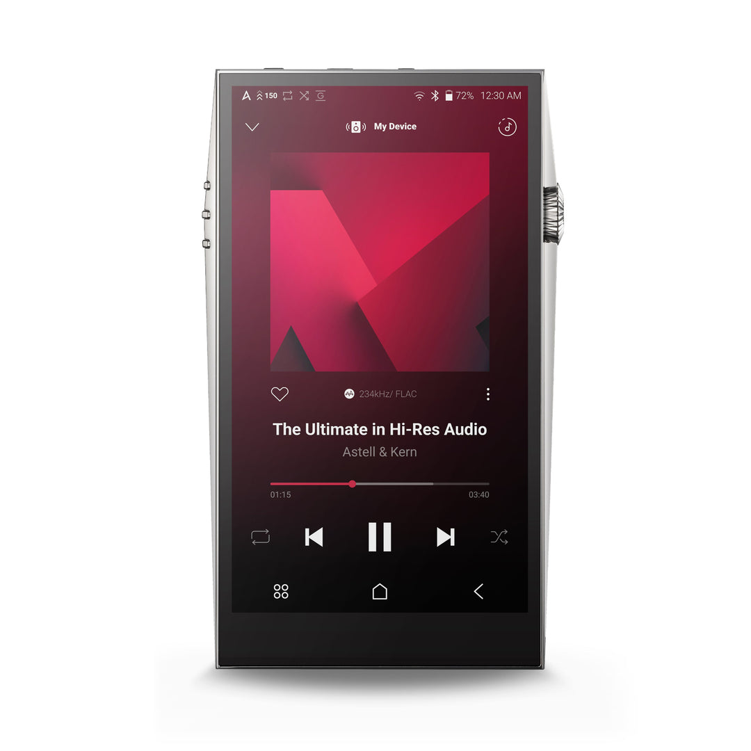 Astell&Kern SP3000 silver front with active screen