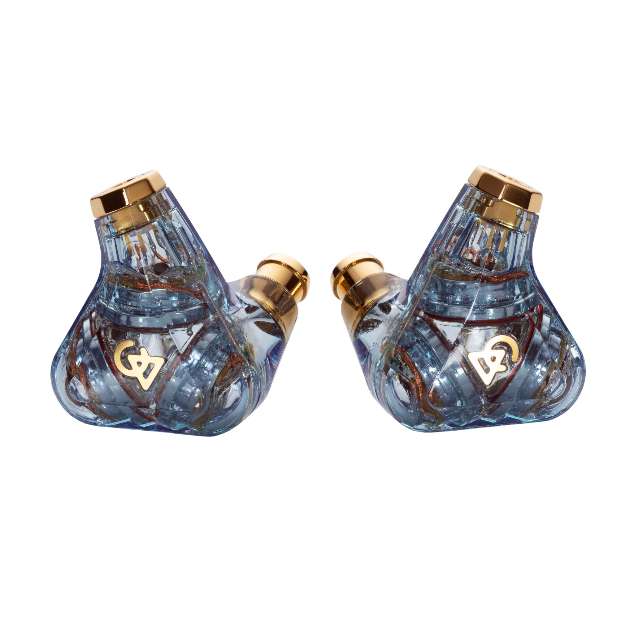Campfire Audio Trifecta Astral Plane edition highlighting front shell over white background