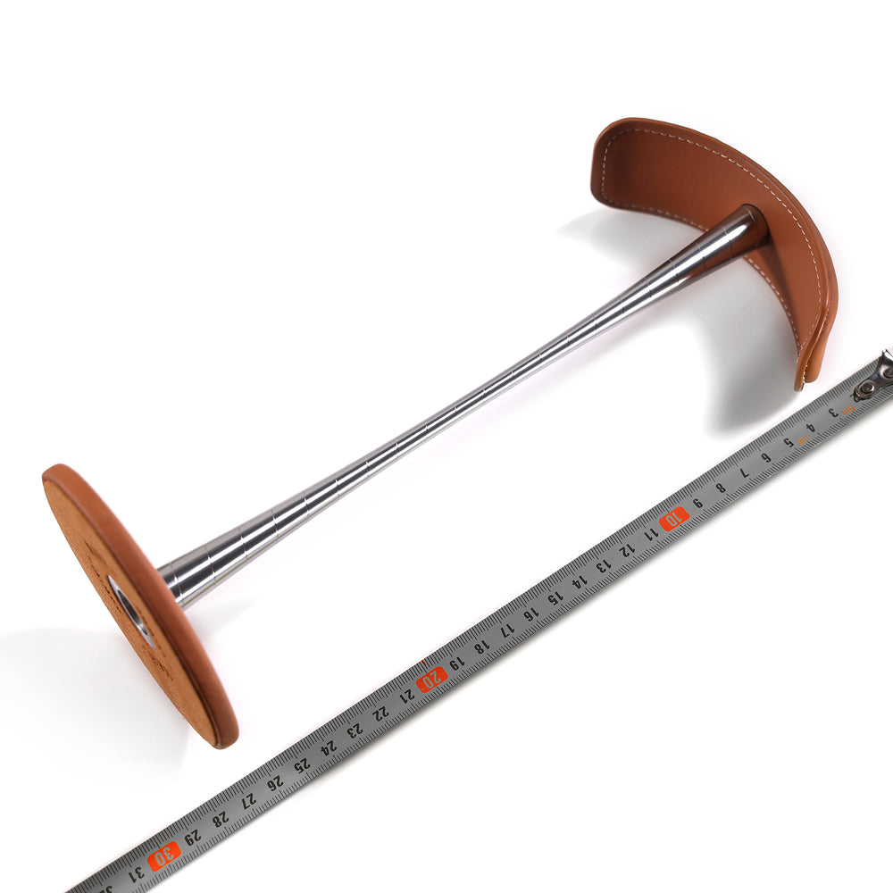 ddHiFi HS270 brown with ruler displaying size