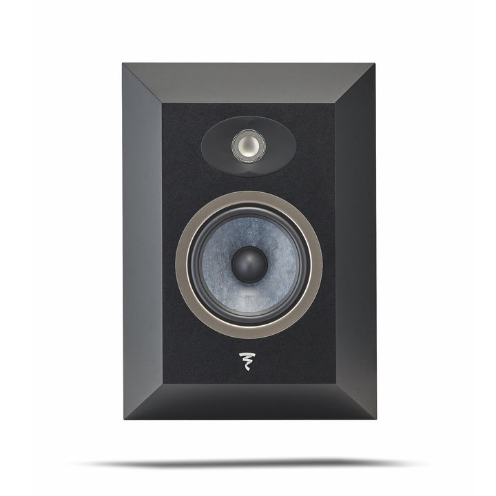 Focal Theva surround speaker front no grill over white background