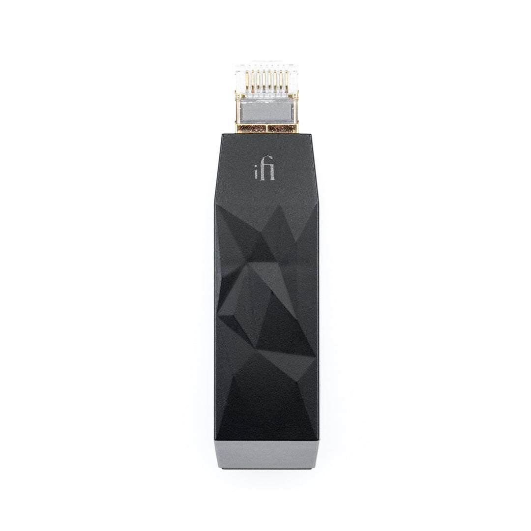 iFi LAN Silencer top vertical over white background