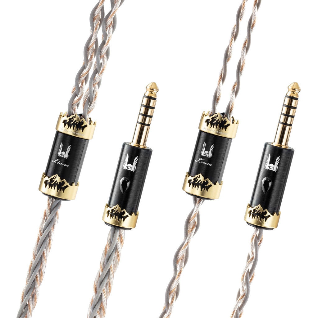 Kinera x Effect Audio Orlog | Gold and Silver IEM Upgrade Cable