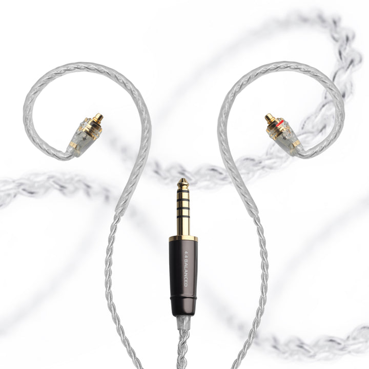 Meze Audio MMCX silver upgrade cable with 4.4mm termination